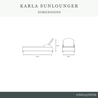 KARLA RATTAN SUNLOUNGER