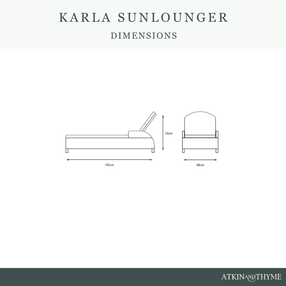 KARLA RATTAN SUNLOUNGER