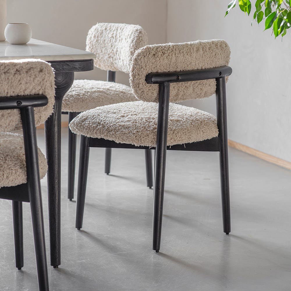 Layla Dining Chair in Cotton Rug 