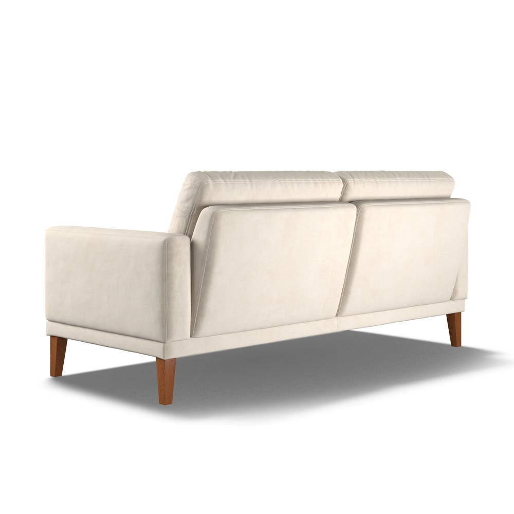 Fitzroy 3-Seat Sofa In Bone Easy Care Velvet