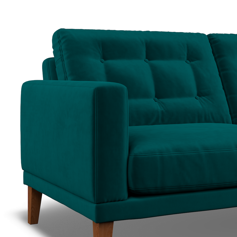 Fitzroy 3-Seat Sofa In Mallard Easy Care Velvet