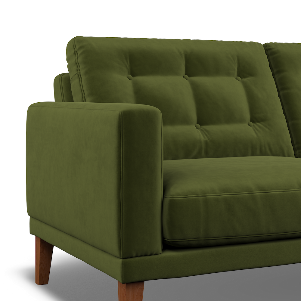 Fitzroy 3-Seat Sofa In Vine Easy Care Velvet