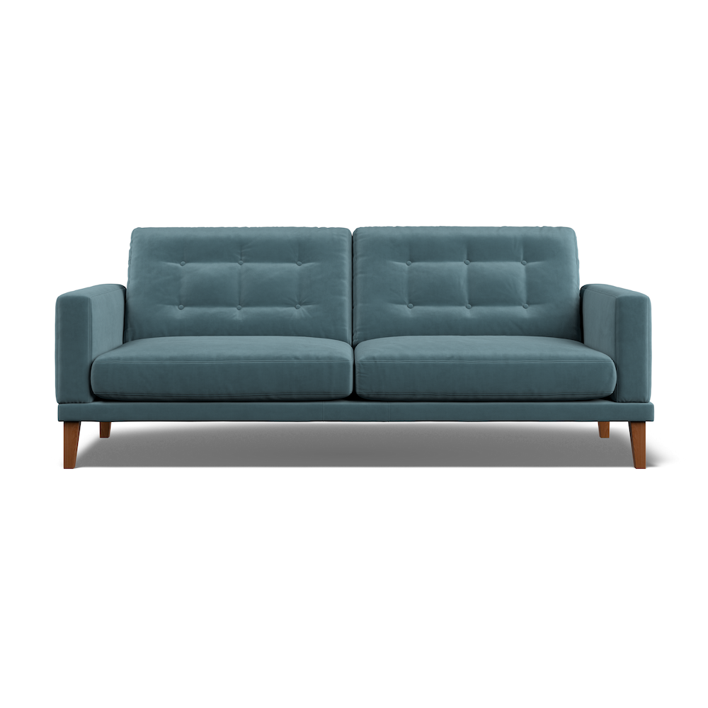 Fitzroy 4-Seat Sofa In Airforce Easy Care Velvet