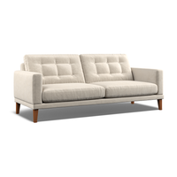 Fitzroy 4-Seat Sofa In Bone Easy Care Velvet