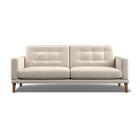Fitzroy 4-Seat Sofa In Bone Easy Care Velvet