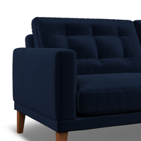 Fitzroy 4-Seat Sofa In Indigo Easy Care Velvet