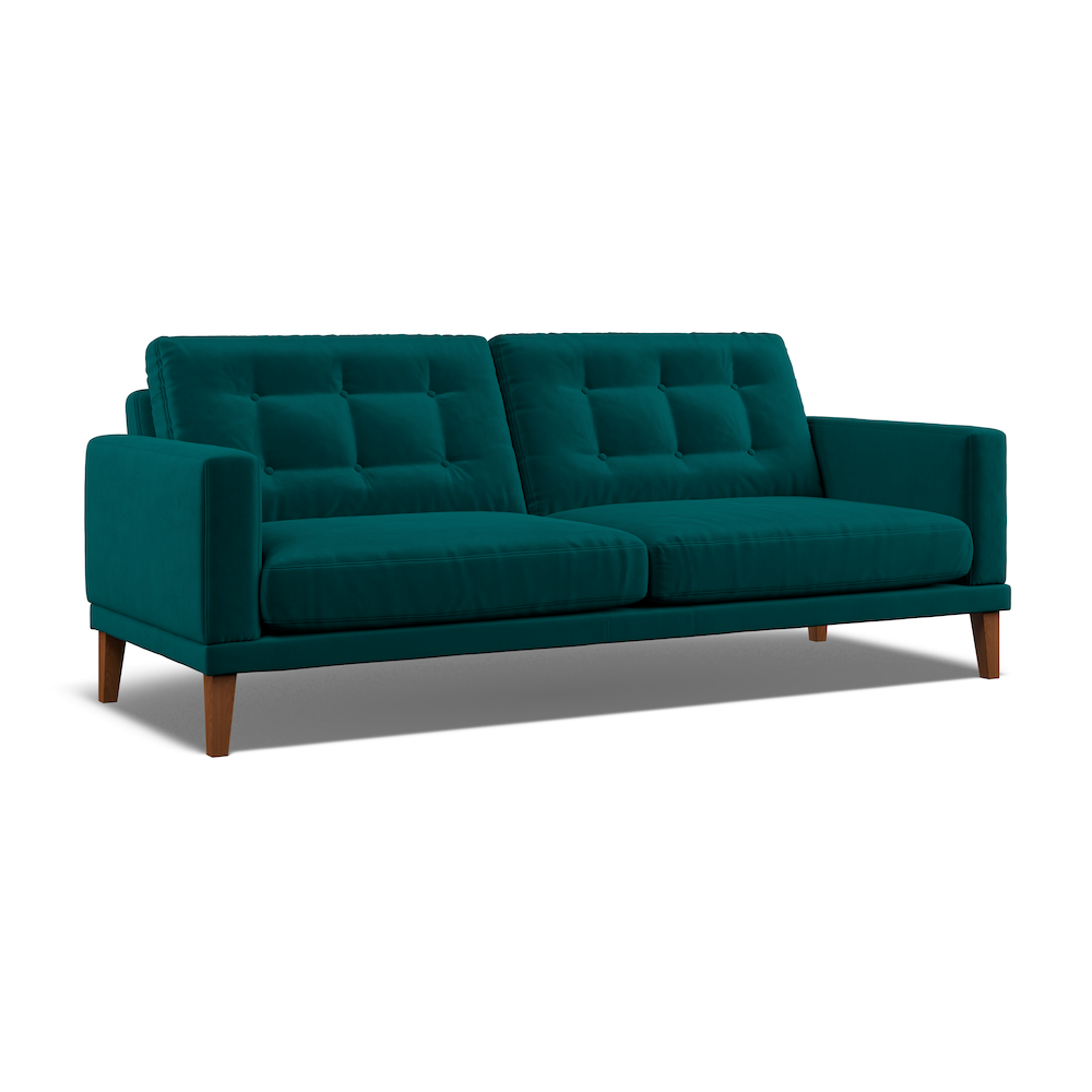 Fitzroy 4-Seat Sofa In Mallard Easy Care Velvet