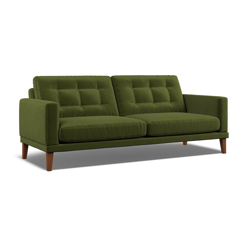 Fitzroy 4-Seat Sofa In Vine Easy Care Velvet