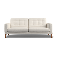 Fitzroy 4-Seat Sofa In Ivory Boucle