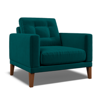 Fitzroy Armchair In Mallard Easy Care Velvet