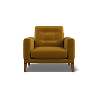 Fitzroy Armchair In Turmeric Easy Care Velvet