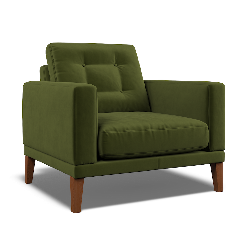 Fitzroy Armchair In Vine Easy Care Velvet