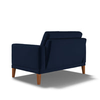Fitzroy Loveseat In Indigo Easy Care Velvet