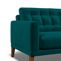 Fitzroy Loveseat In Mallard Easy Care Velvet