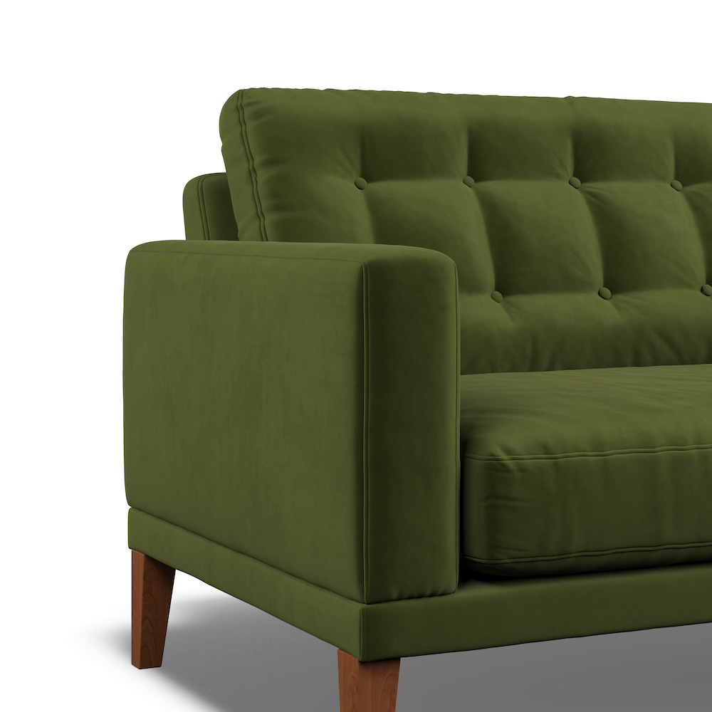 Fitzroy Loveseat In Vine Easy Care Velvet