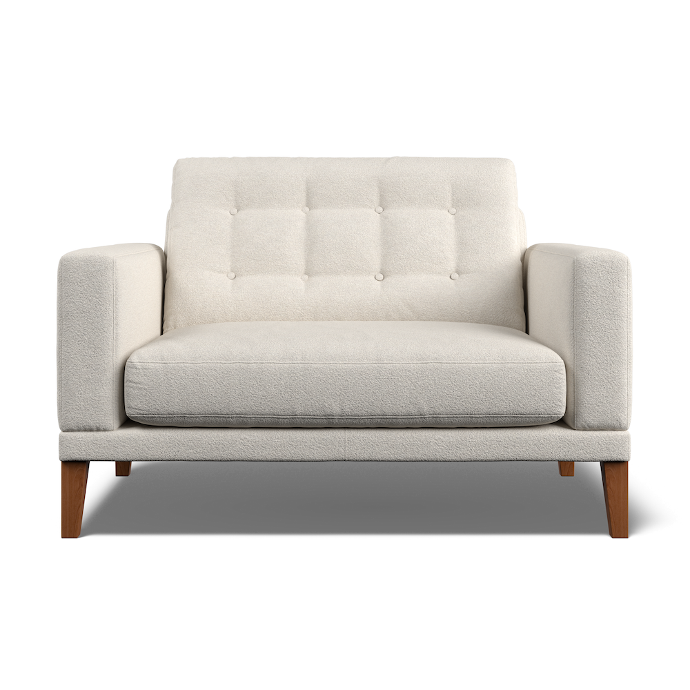 Fitzroy Loveseat In Ivory Boucle