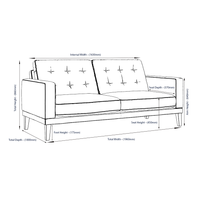 Fitzroy 3-Seat Sofa In Vine Easy Care Velvet