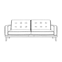 Fitzroy 4-Seat Sofa In Fern Boucle