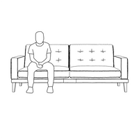 Fitzroy 4-Seat Sofa In Vine Easy Care Velvet
