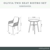 OLIVIA WHEAT BISTRO SET