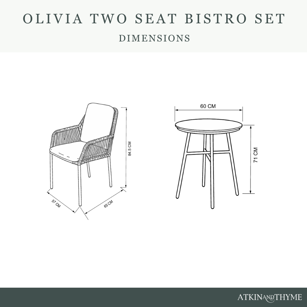 OLIVIA WHEAT BISTRO SET