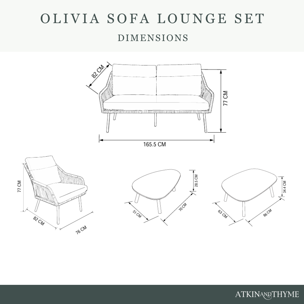 OLIVIA WHEAT LOUNGE SET