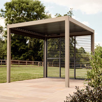 3 X 3M SAVANNAH BIRCH PERGOLA WITH LIGHTS