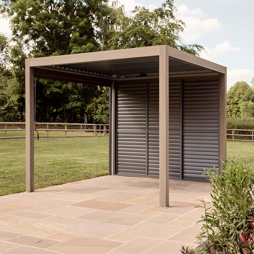 3 X 3M SAVANNAH BIRCH PERGOLA WITH LIGHTS