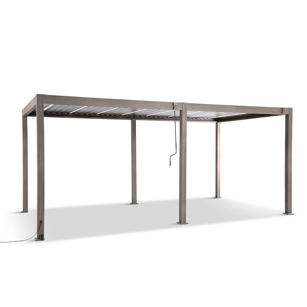 Savannah Pergola with lights 7 x 3m - Birch