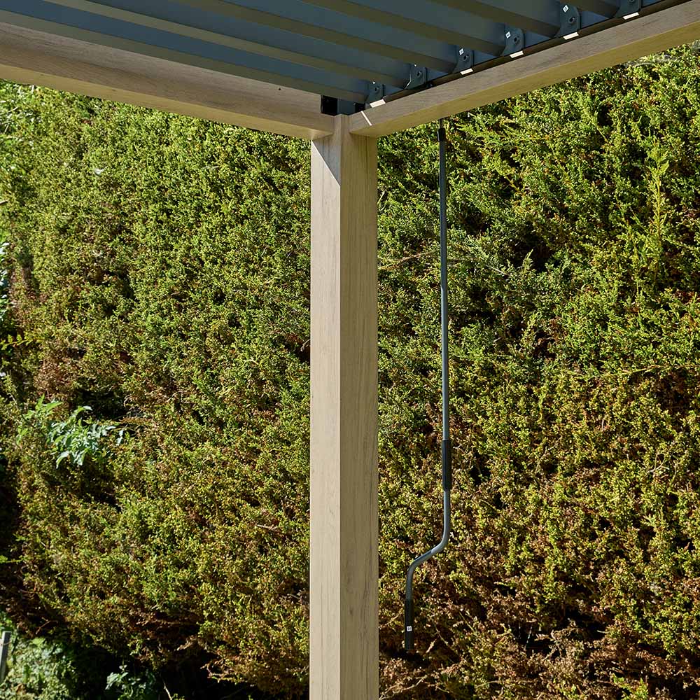 3 X 3M SAVANNAH BIRCH PERGOLA WITH LIGHTS