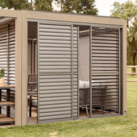 Savannah Pergola with lights 7 x 3m - Birch