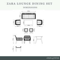 ZARA LOUNGE DINING SET