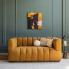 Atkin and Thyme Sloane Mustard Sofa Front View 