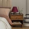 Atkin and Thyme Alana Cherry Table Lamp Light Off 