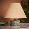 Atkin and Thyme Alana Forest Green Marble Table Lamp Light Off