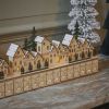 Atkin and Thyme Wooden Advent Calendar LED Lights On