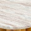 Atkin and Thyme Column Marble Coffee Table Marble