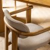 Atkin and Thyme Cora Dining Chair in Neutral Boucle Top View
