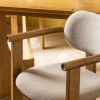 Atkin and Thyme Cora Dining Chair in Neutral Boucle Arm Detail