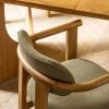 Atkin and Thyme Cora Dining Chair in Olive Top View
