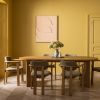 Atkin and Thyme Cora Dining Chair in Olive with Umi Dining Table 
