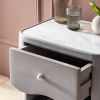 Atkin and Thyme Dali Bedside Table Drawer Open