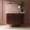 Atkin and Thyme Gaia Pendant Light with Flute Vintage Chest of Drawers