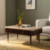 Atkin and Thyme Flute Vintage Coffee Table Side View