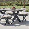 Atkin and Thyme Gabriela 6 Seat Bench Dining Set Side Detail