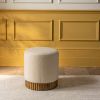 Atkin and Thyme Holborn Footstool in Off-White Boucle