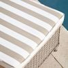 Atkin and Thyme Karla Striped Sunlounger Cover Detail