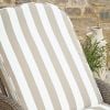 Atkin and Thyme Karla Striped Sunlounger Cover Detail