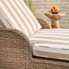 Atkin and Thyme Karla Striped Sunlounger Material Detail