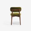 Atkin and Thyme Layla Dining Chair Green Velvet Back